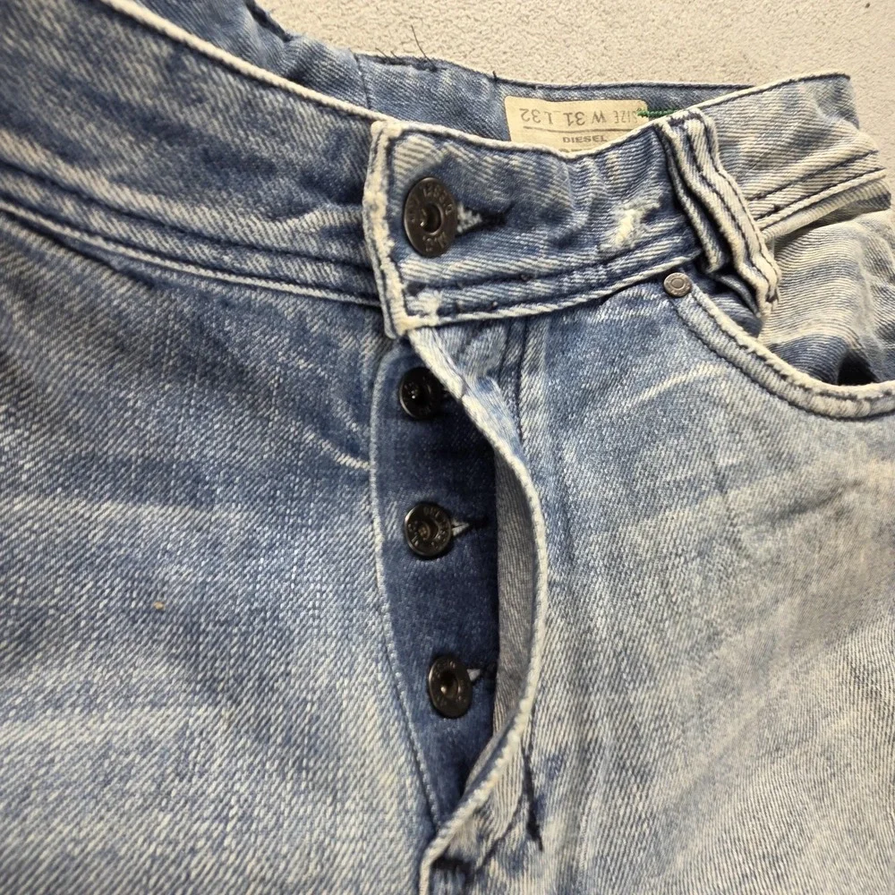 Diesel Jeans Mens 31x32 Blue Koffha Regular Bootcut Made Italy Button Fly 0071J